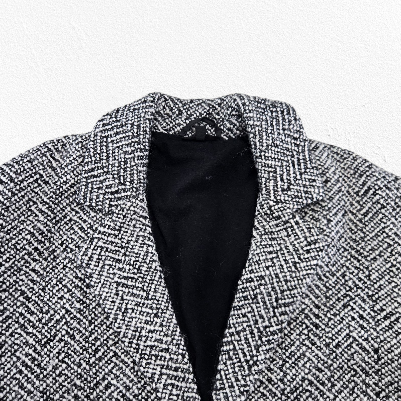 Topshop Topshop Oversized Herringbone Wool Blend Coat Size 10 Size L / US 10 / IT 46 - 4 Thumbnail