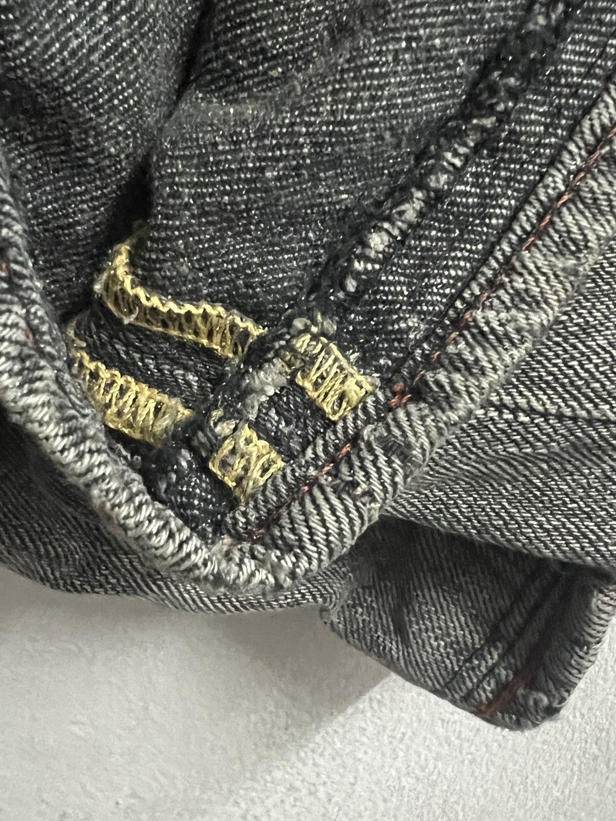 Stone Island Stone Island Very Rare kurabo denims faded black Size US 33 - 15 Thumbnail