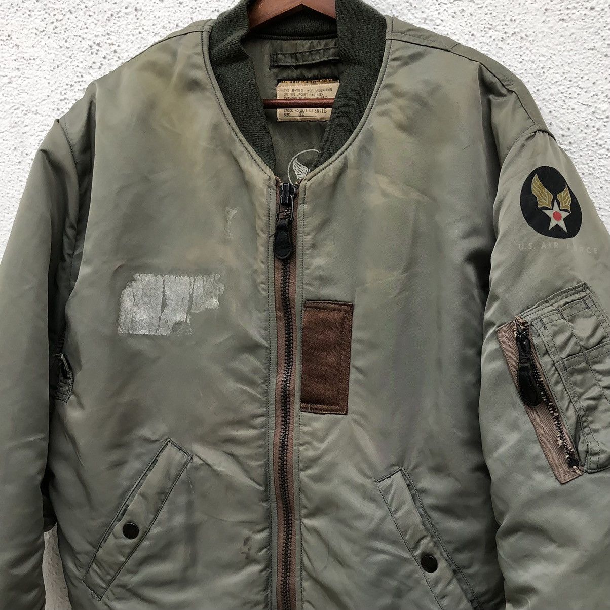 Vintage Vintage U.S. Air Force B-15D Intermediate Ma-1 Bomber Jacket Size US L / EU 52-54 / 3 - 14 Thumbnail