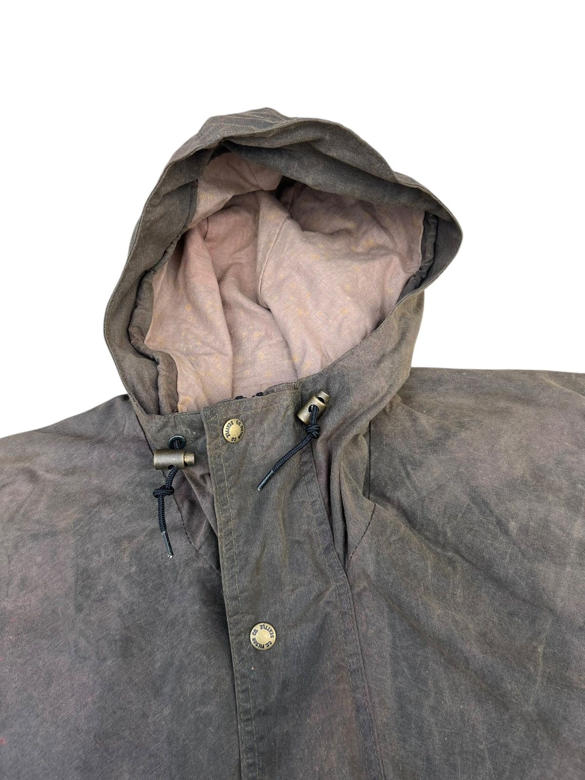 Filson Vintage 80s Filson Waxed Canvas Smock Hoodie Anorak Jacket Size US XXL / EU 58 / 5 - 4 Thumbnail
