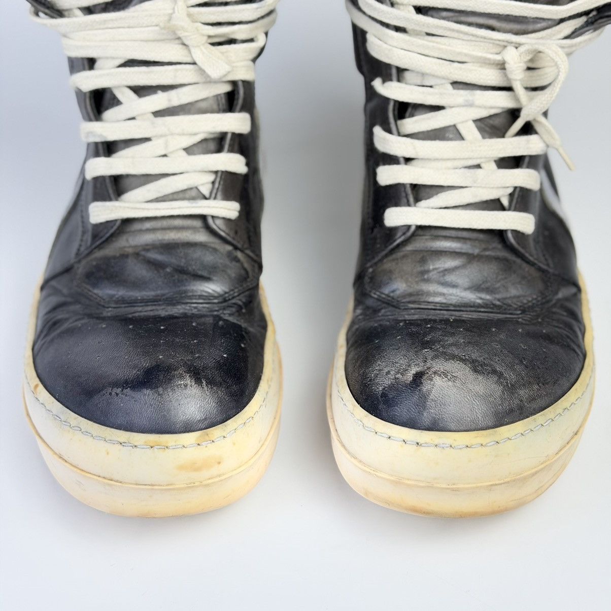 Rick Owens Rick Owens Geobasket Stone Gray Size US 7.5 / EU 40-41 - 9 Thumbnail