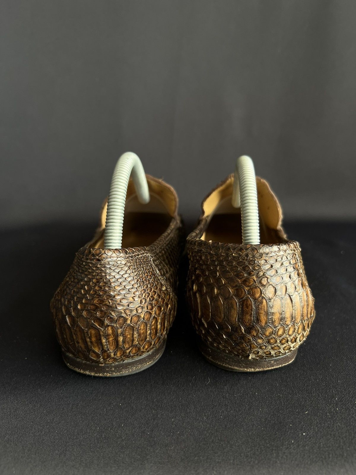 Dolce & Gabbana Dolce & Gabbana Men's Shoes Snake Skin Brown Size US 7 Size US 7 / EU 40 - 6 Thumbnail