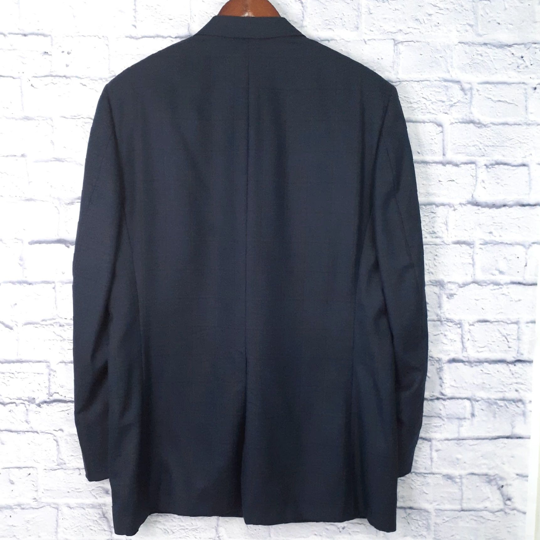 Vintage Hickey Freeman Sport Coat Blue Silk Wool Blend 2 Button Notch Lapel Long 44 Regular Men Size US S / EU 44-46 / 1 - 4 Thumbnail