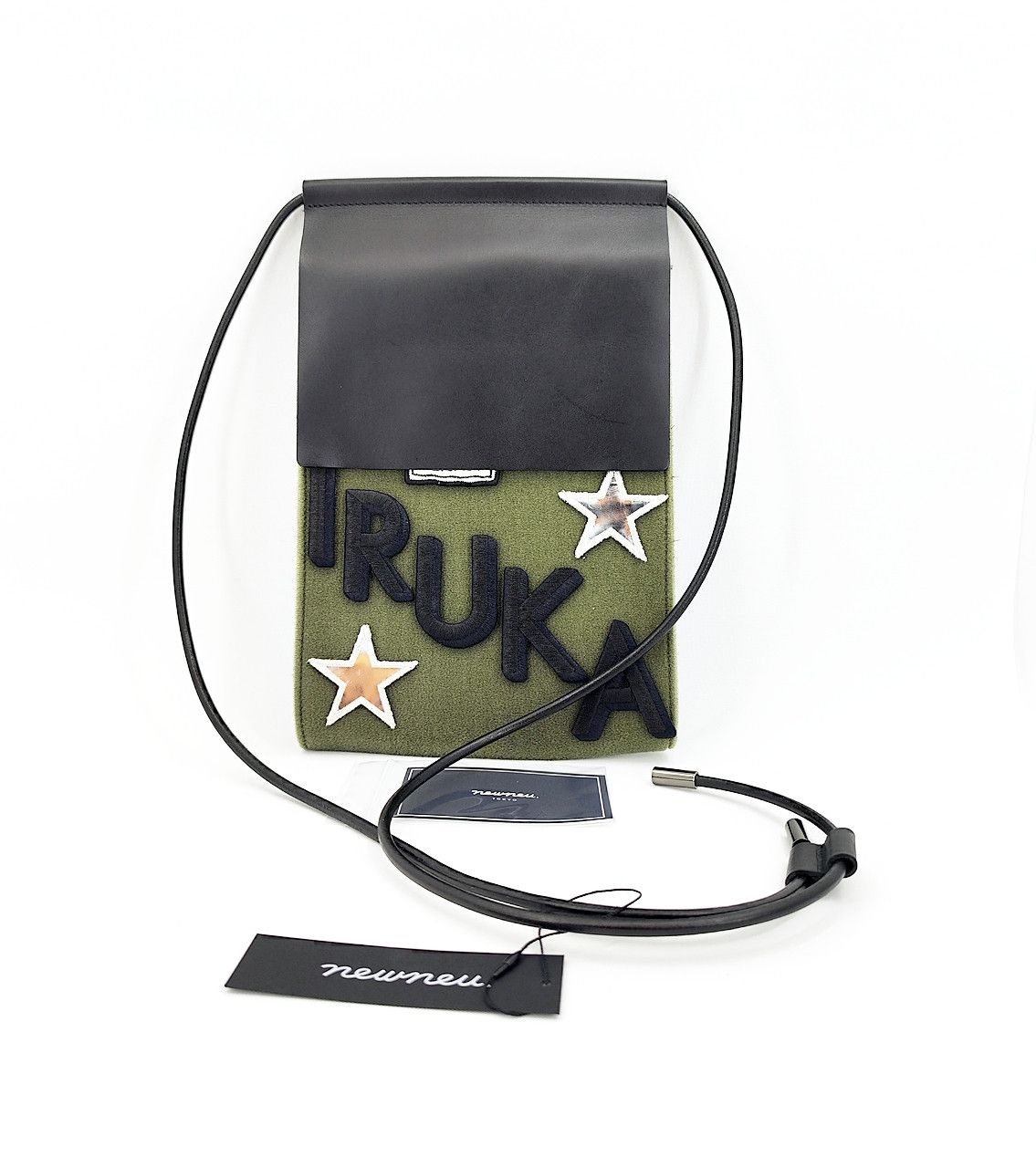 Japanese Brand NEWNEU sling bag JAPAN brand army green based with patches Size ONE SIZE - 2 Thumbnail
