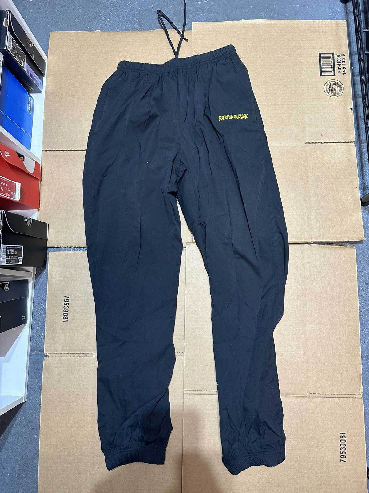 Fucking Awesome Fucking Awesome Embroidered Logo Track Pants Size US 31 - 2 Thumbnail