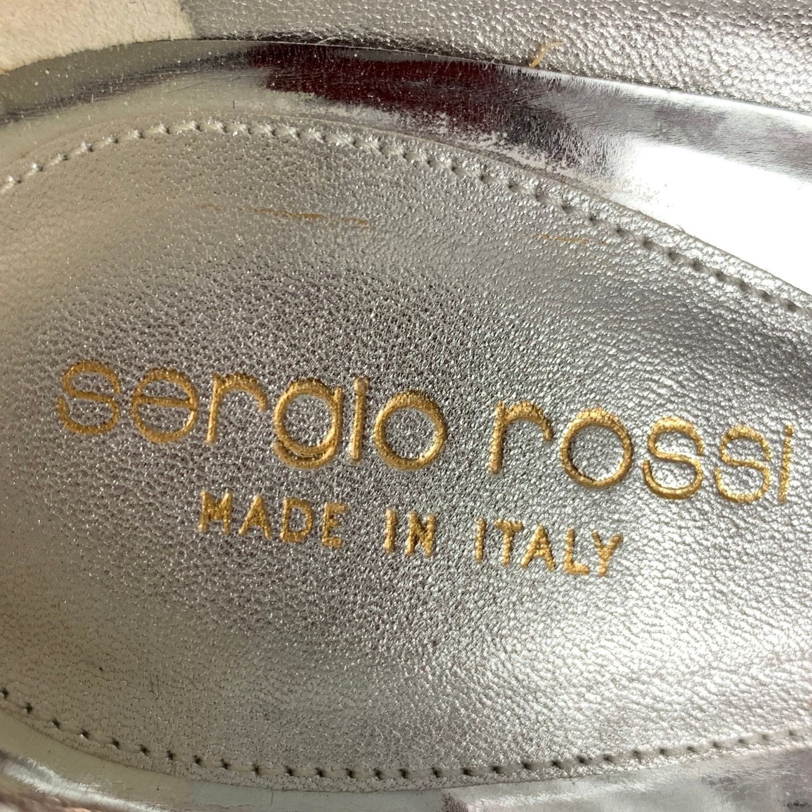 Sergio Rossi SERGIO ROSSI Size 7 Black Lame Metallic Peep Toe Pumps Size US 7 / IT 37 - 8 Thumbnail