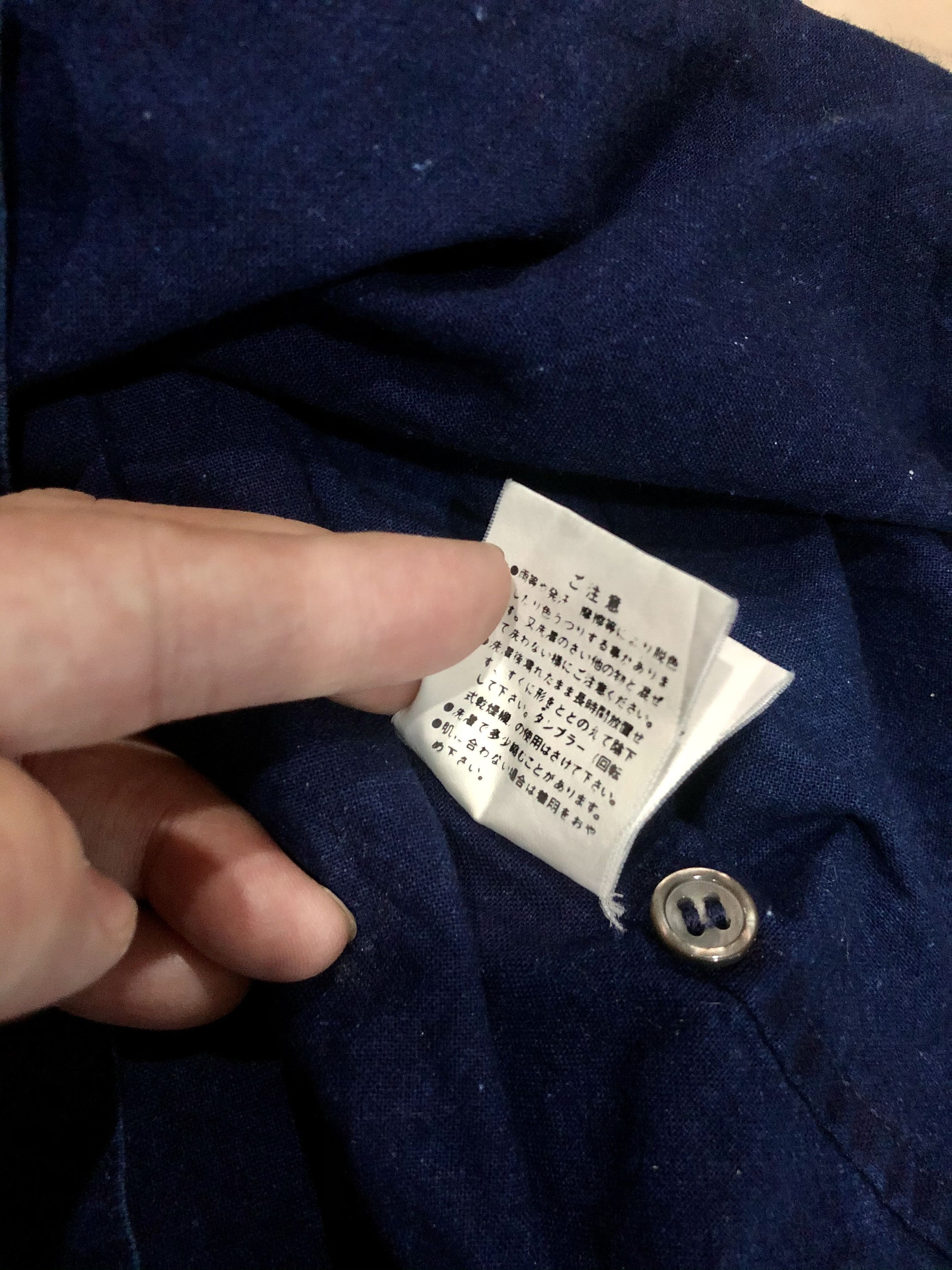 Indigo Gaijin Made Indigo Embroidered Work Shirt Size US M / EU 48-50 / 2 - 8 Thumbnail