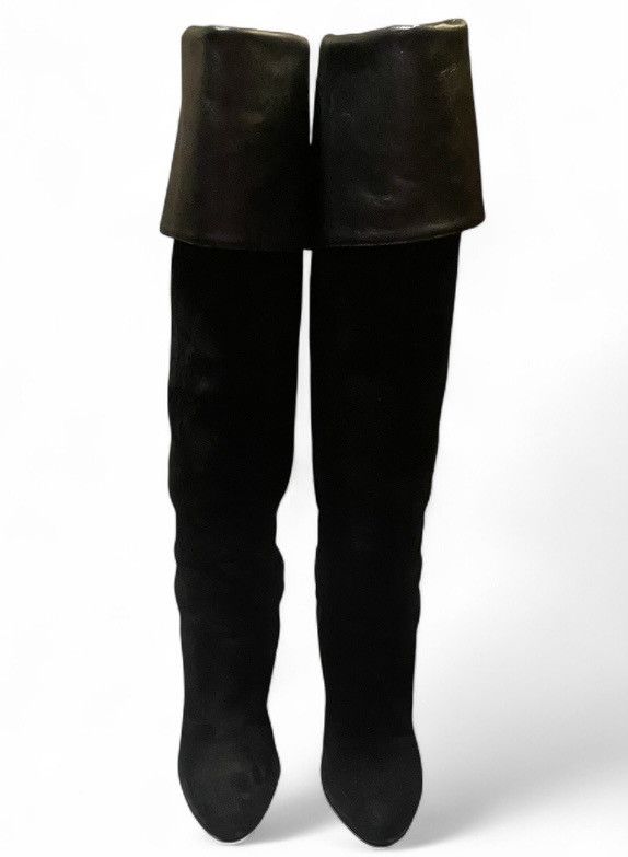 Dior Dior Pleats Knee High/Thigh High Suede Boots Size US 7 / IT 37 - 4 Thumbnail