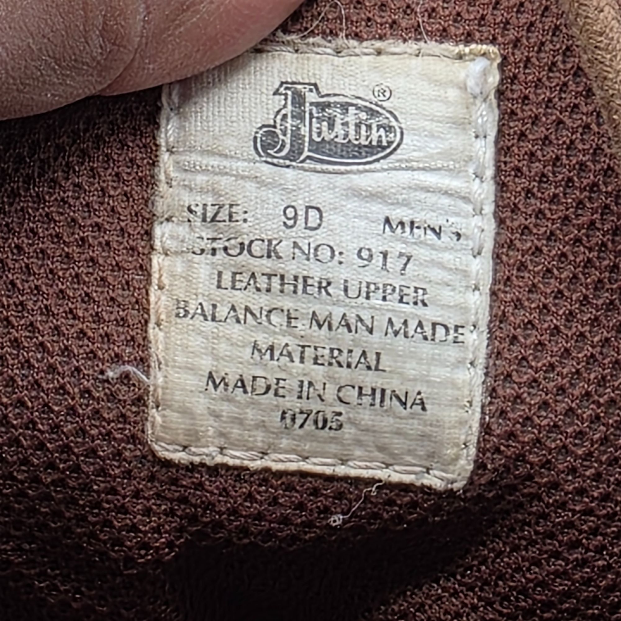 Justin Justin Mens Size 9 D Brown Work Boots Waterproof Outdoors Ca Size US 9 / EU 42 - 7 Thumbnail