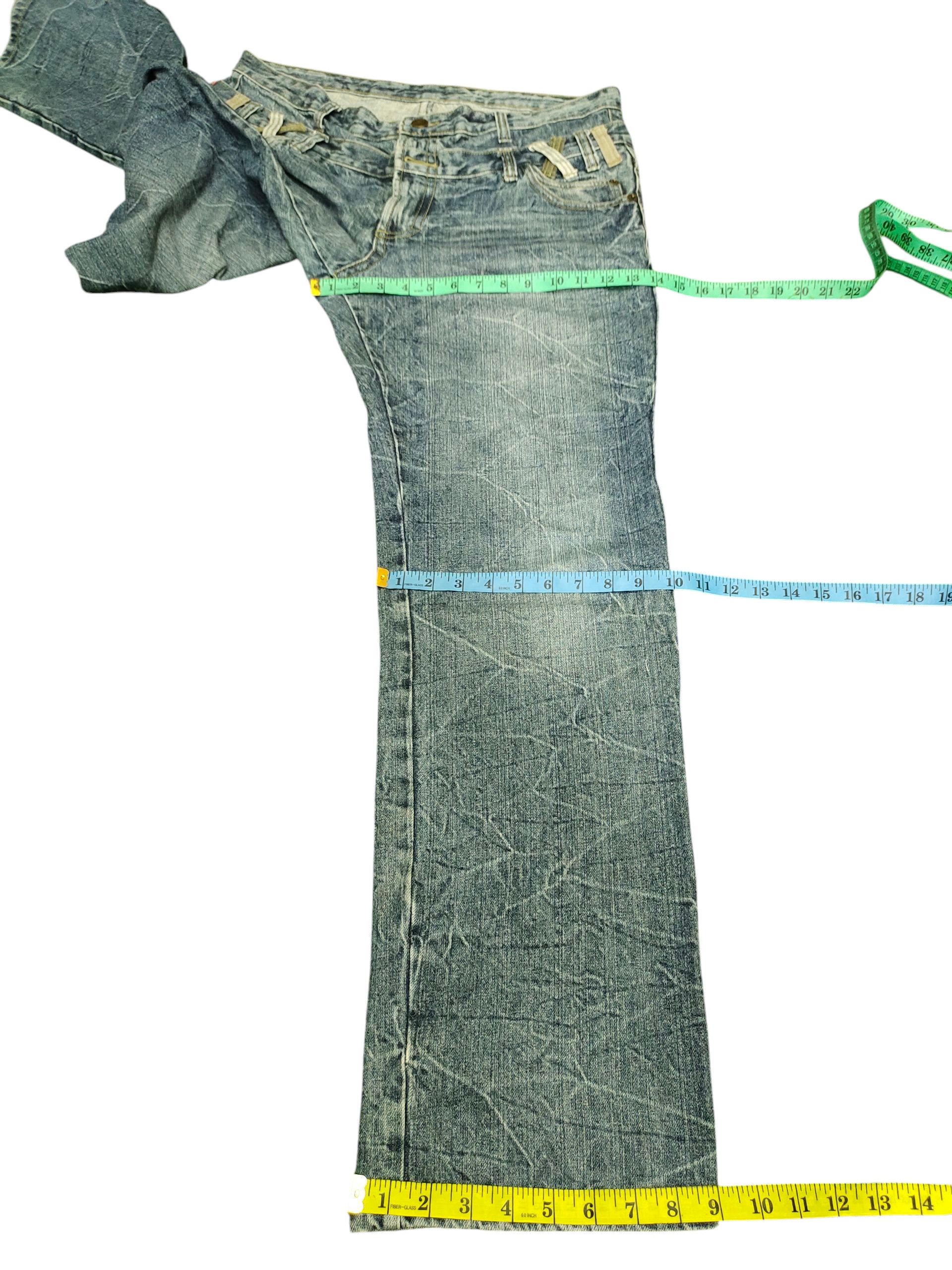 Hysteric Glamour × Undercover Japanese Brand Double Waist Clawmark Distress Faded Jeans Size US 37 - 14 Thumbnail