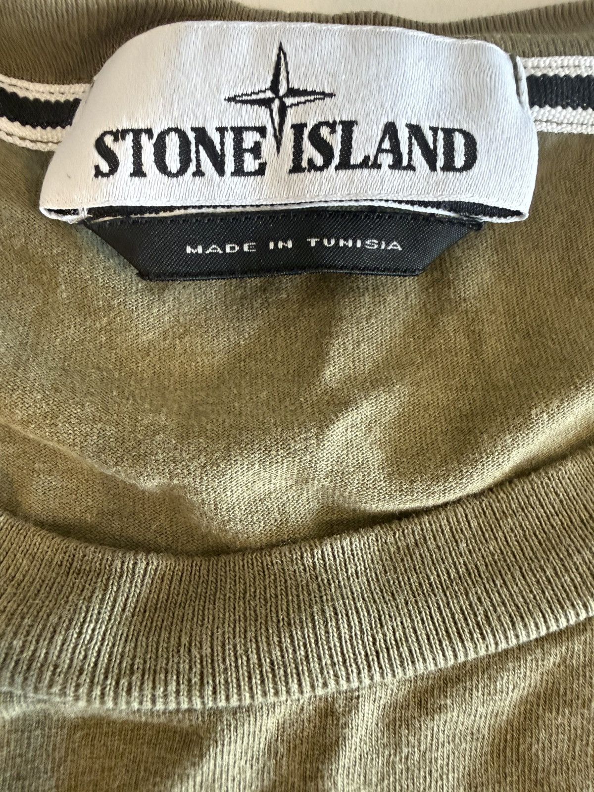 Stone Island Stone Island Logo Print T-Shirt Olive / Khaki Size US L / EU 52-54 / 3 - 4 Thumbnail
