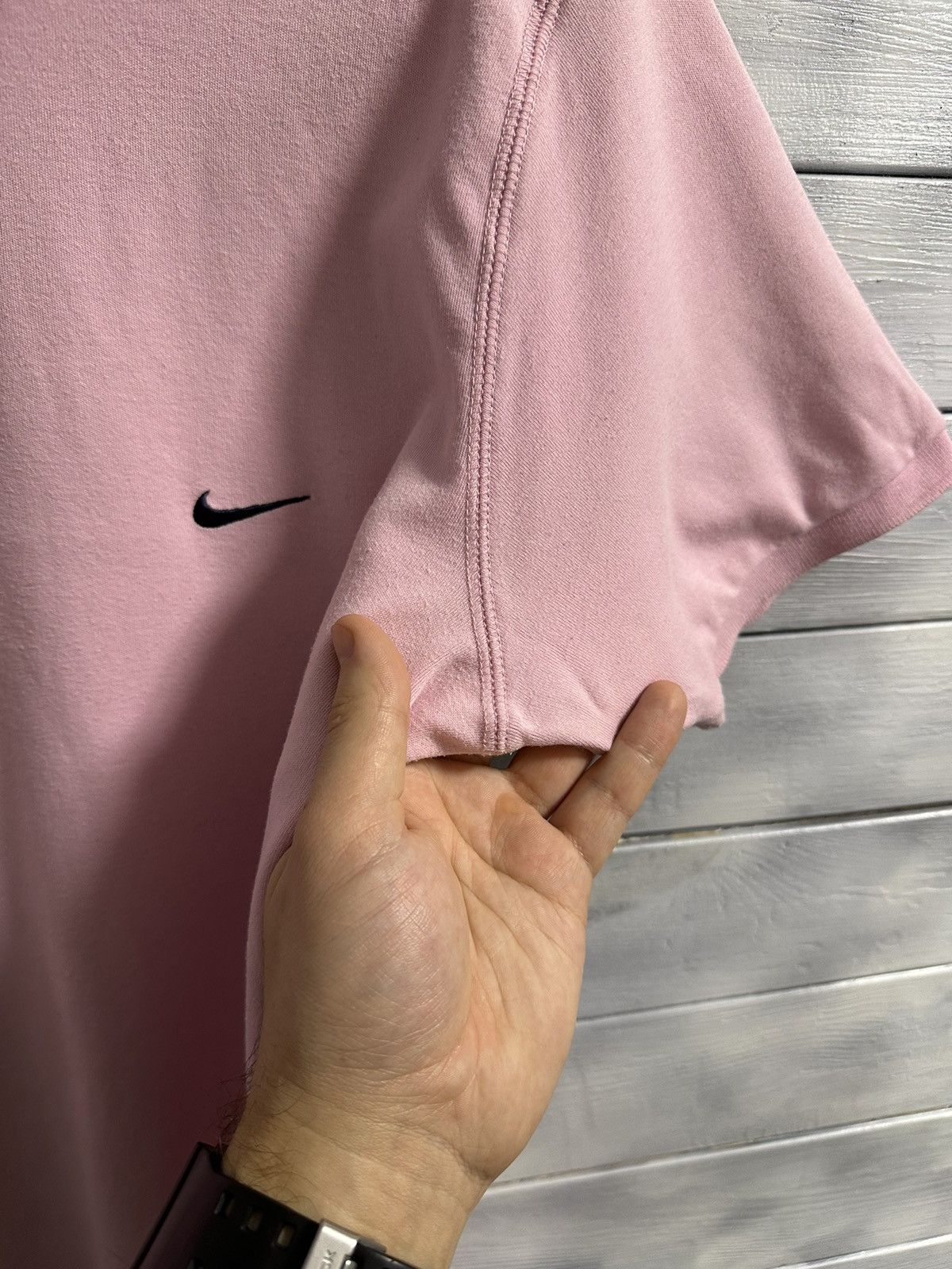 Nike Rare Vintage Polo Nike Small Swoosh Drill Y2K. Size US L / EU 52-54 / 3 - 5 Thumbnail