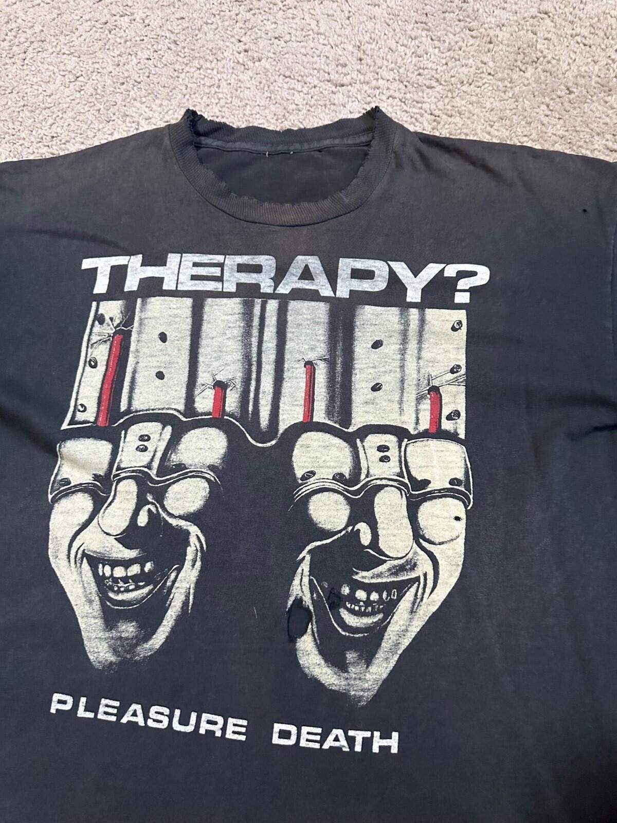 Band Tees Vintage 90s Therapy? Please Death T-shirt Men's / L-XL Size US L / EU 52-54 / 3 - 7 Thumbnail