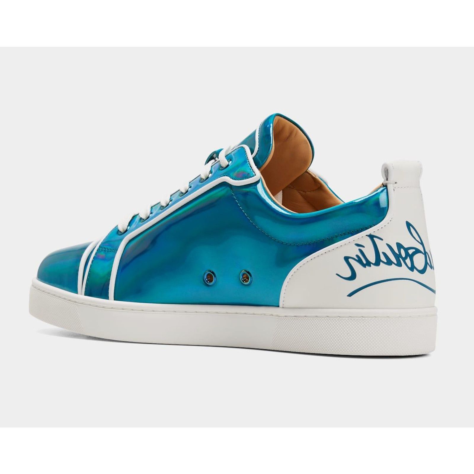 Christian Louboutin Christian Louboutin Mens Fun Louis Junior Flat Psychic Blue Size US 12 / EU 45 - 8 Thumbnail