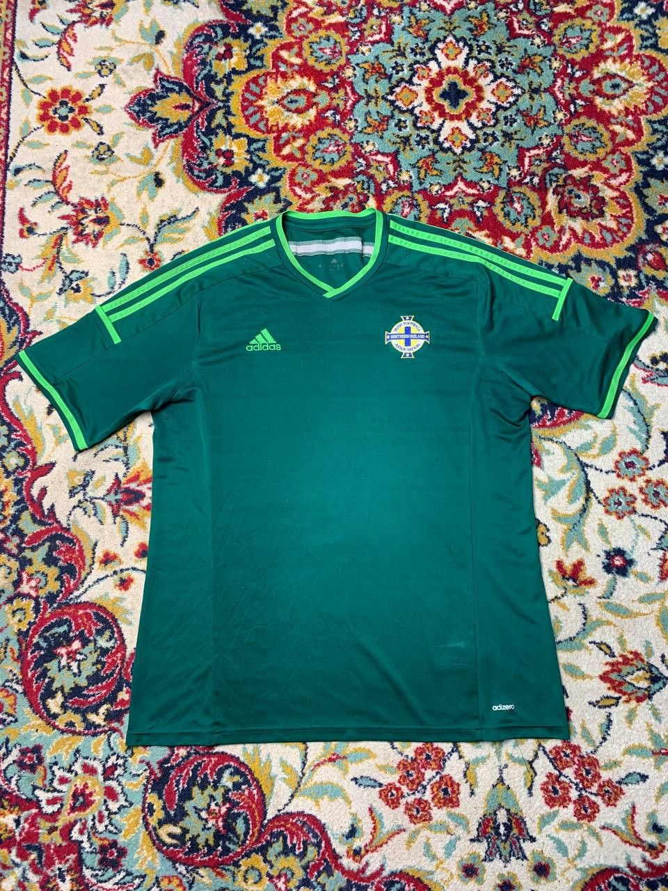 Adidas ADIDAS Northern Ireland 2013-14 Home Shirt Soccer Jersey Size US XL / EU 56 / 4 - 1 Thumbnail