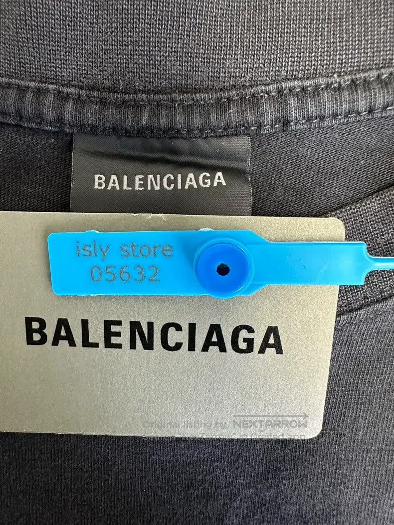 Balenciaga Balenciaga Solid Color Printed Short Sleeve T-Shirt Size US L / EU 52-54 / 3 - 4 Thumbnail
