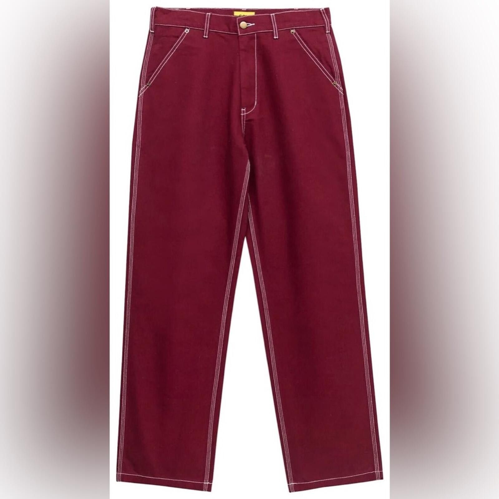 Golf Wang Golf Wang / Canvas Work Pants / Burgundy Size US 30 / EU 46 - 1 Thumbnail