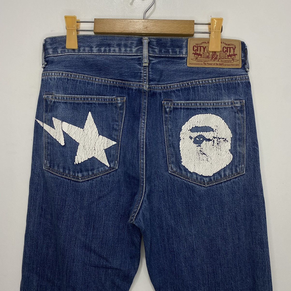 Bape Bapesta Denim Jeans Size US 32 / EU 48 - 3 Thumbnail