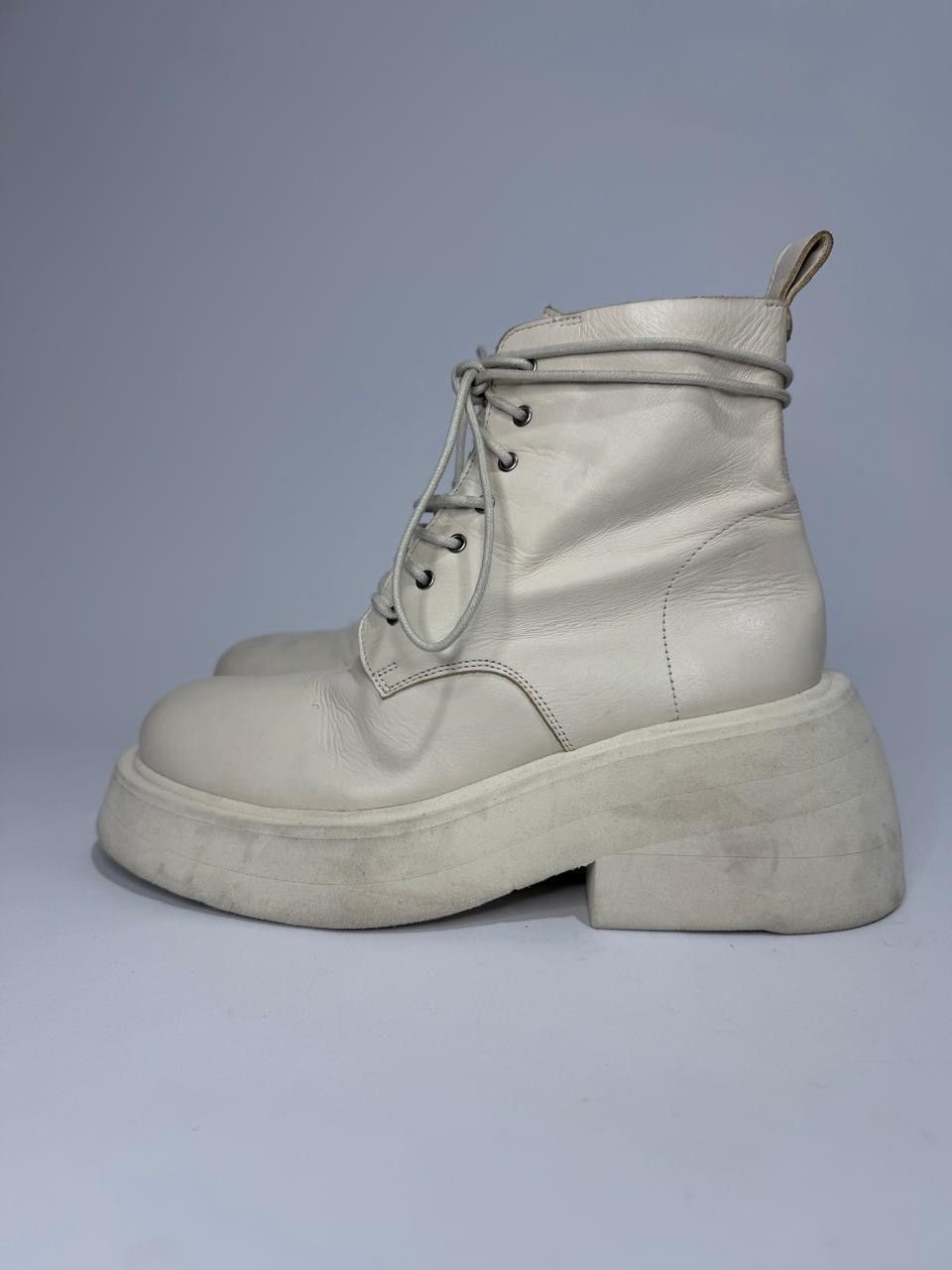 Marsell Marsèll Off-White Ankle Comat Boots EU38 Size US 8 / IT 38 - 3 Thumbnail