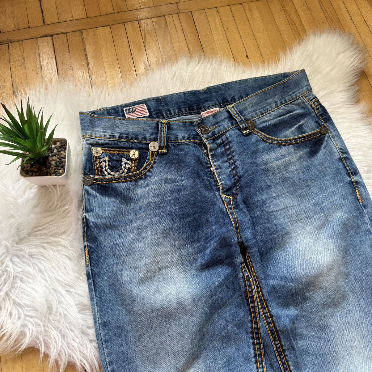 True Religion 📌 Crazy True Religion Billy T Chief Keef style Vintage jeans Size US 36 / EU 52 - 10 Thumbnail