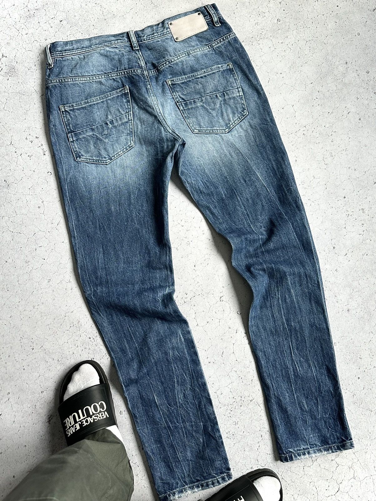 Diesel × Japanese Brand × Vintage VINTAGE DIESEL Y2K DISTRESSED DENIM JEANS PANTS 30x34 Size US 30 / EU 46 - 1 Thumbnail