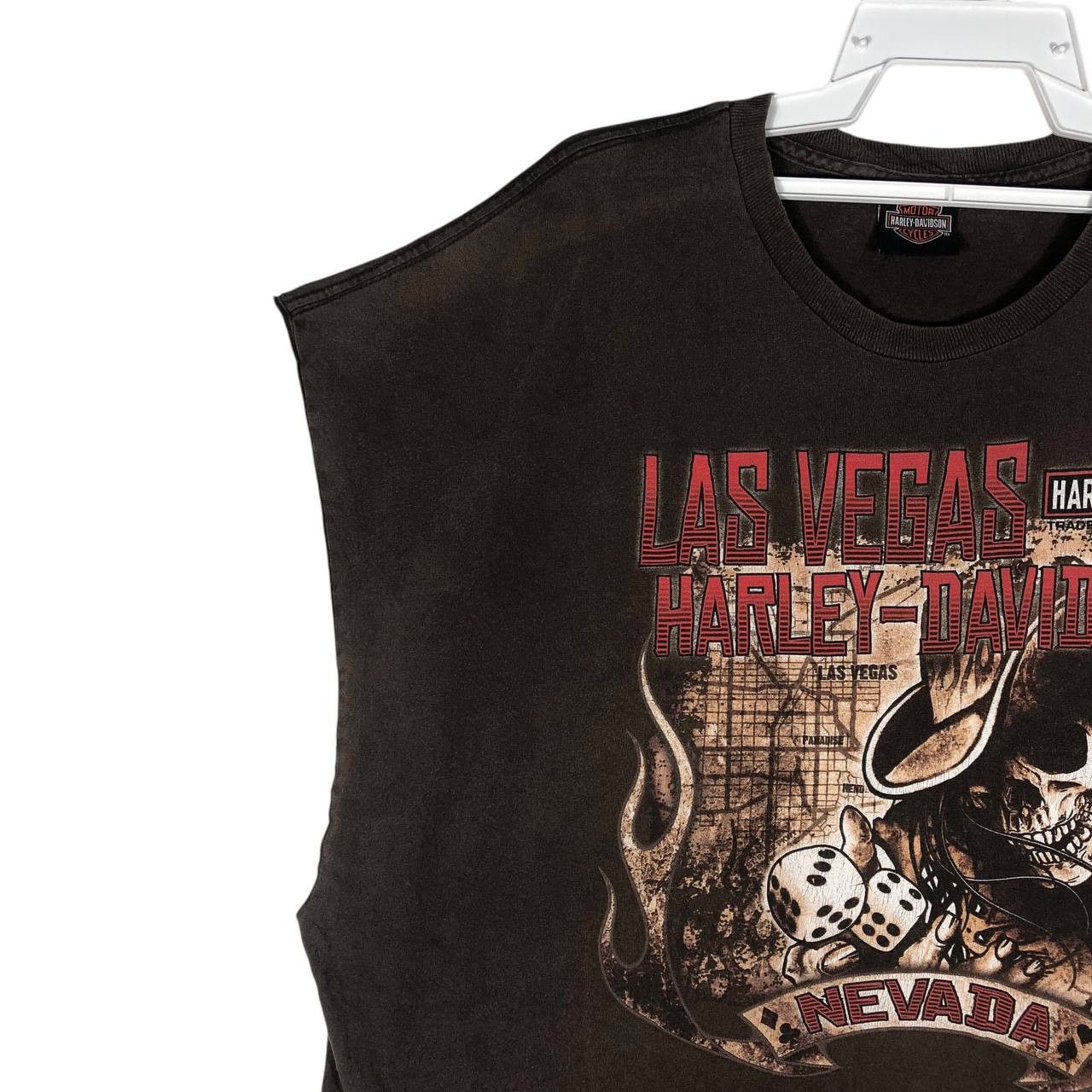 Harley Davidson Vintage Harley Davidson Las Vegas Nevada Sleeveless Size US XL / EU 56 / 4 - 3 Thumbnail