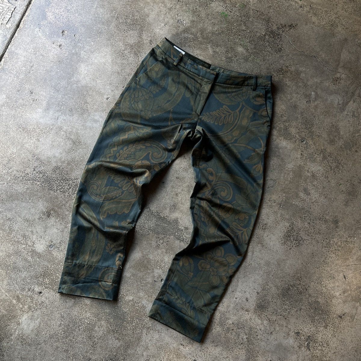 Dries Van Noten Dries Van Noten Silk Trousers Size US 30 / EU 46 - 2 Thumbnail
