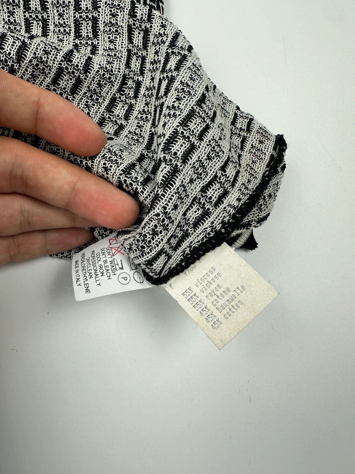Fendi Fendi 90’s FF Monogram Black & White Knitted Vest Sweater Size M / US 6-8 / IT 42-44 - 6 Thumbnail