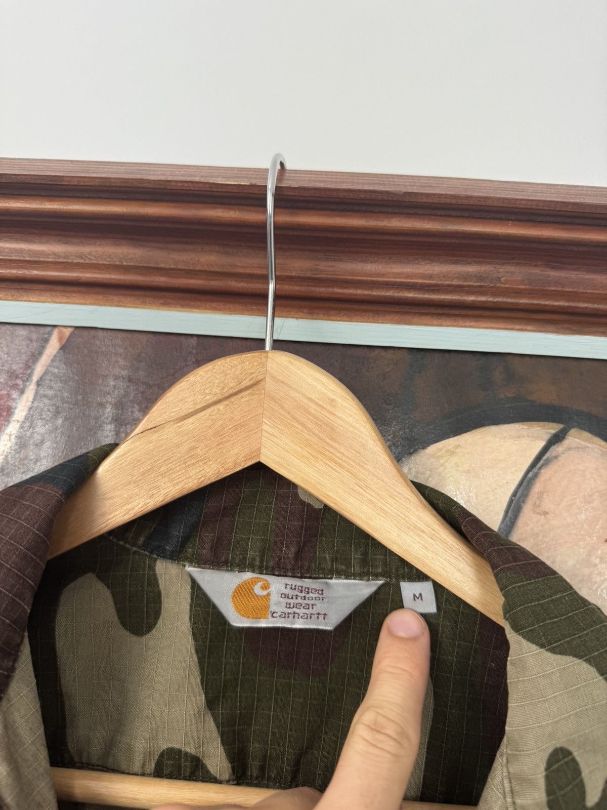 Carhartt Carhartt Button Up Shirt Military Camo Fullprint Skate Work Size US M / EU 48-50 / 2 - 5 Thumbnail