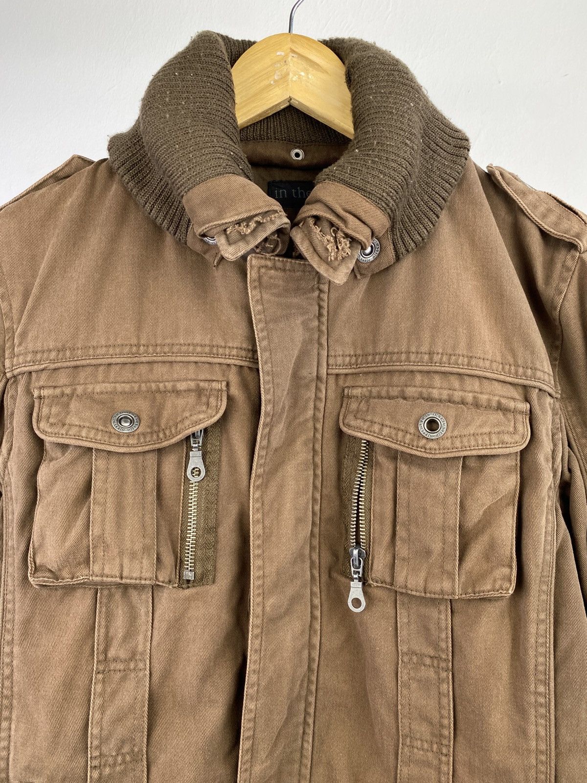 In The Attic In the Attic Military Field Jacket Brown Rib Collar Y2K Size US M / EU 48-50 / 2 - 8 Thumbnail