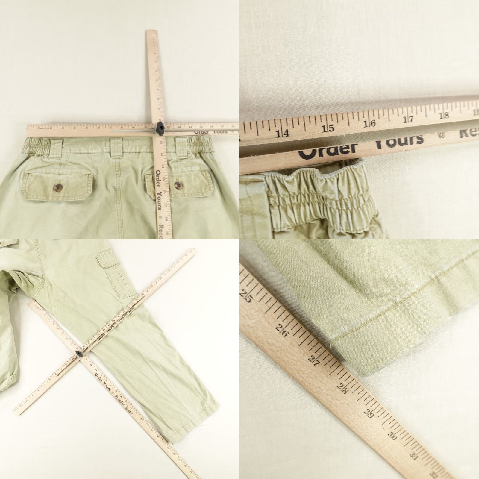 Vintage VINTAGE L.L. Bean Cargo Pants Mens 35x29 Beige Comfort Waist Easy Care Travel Work Size US 35 - 8 Thumbnail