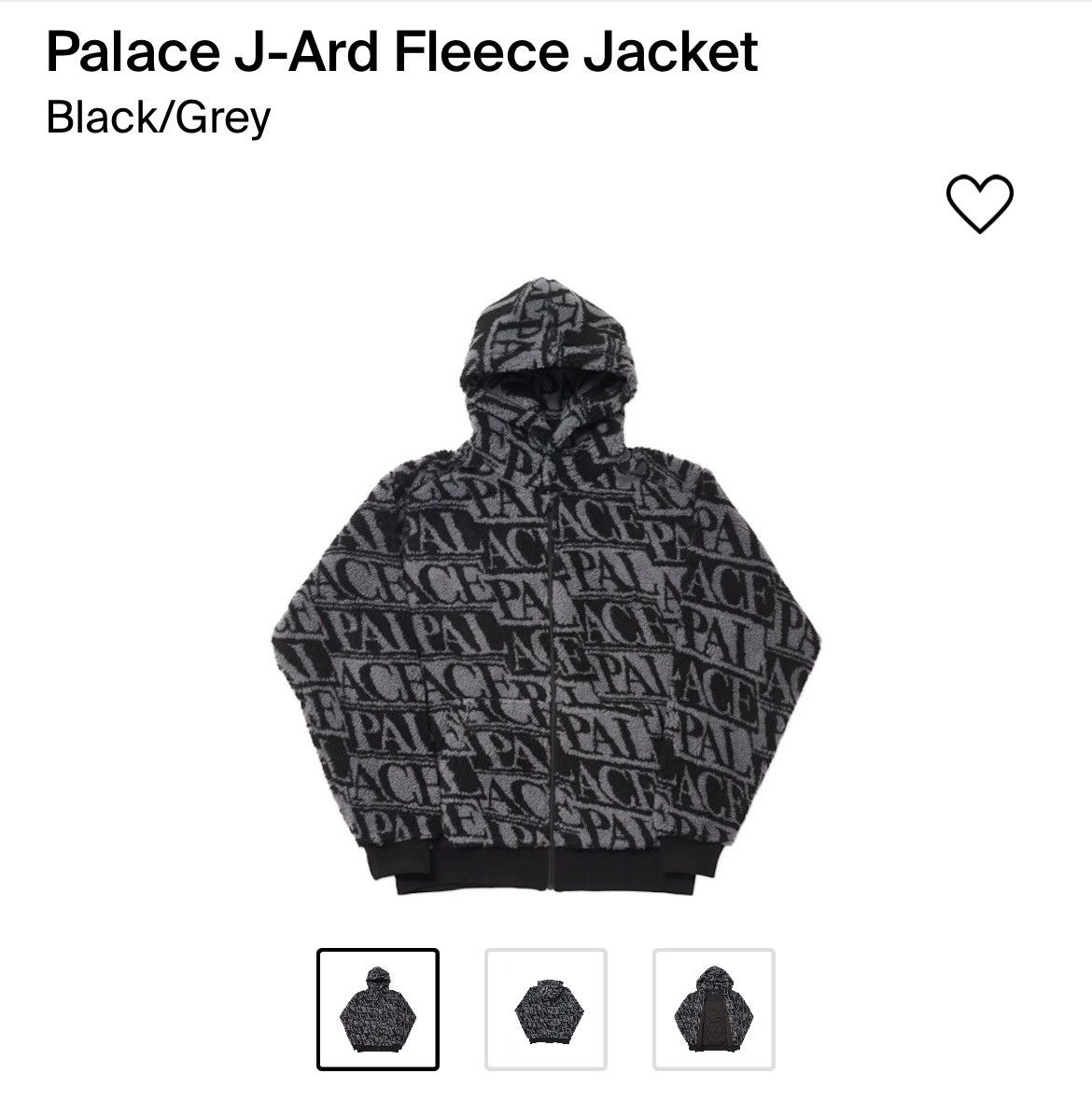 Palace J-Ard Fleece Hoodie
