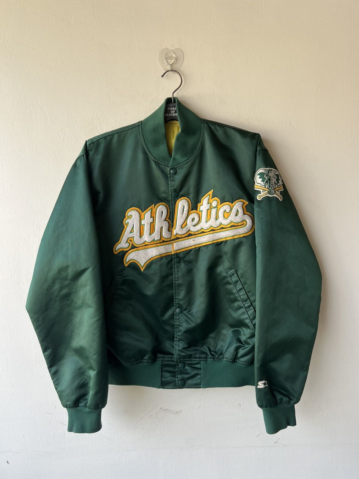MLB Vintage 80s 90s Oakland A’s Athletics Starter Jacket Size US L / EU 52-54 / 3 - 2 Thumbnail