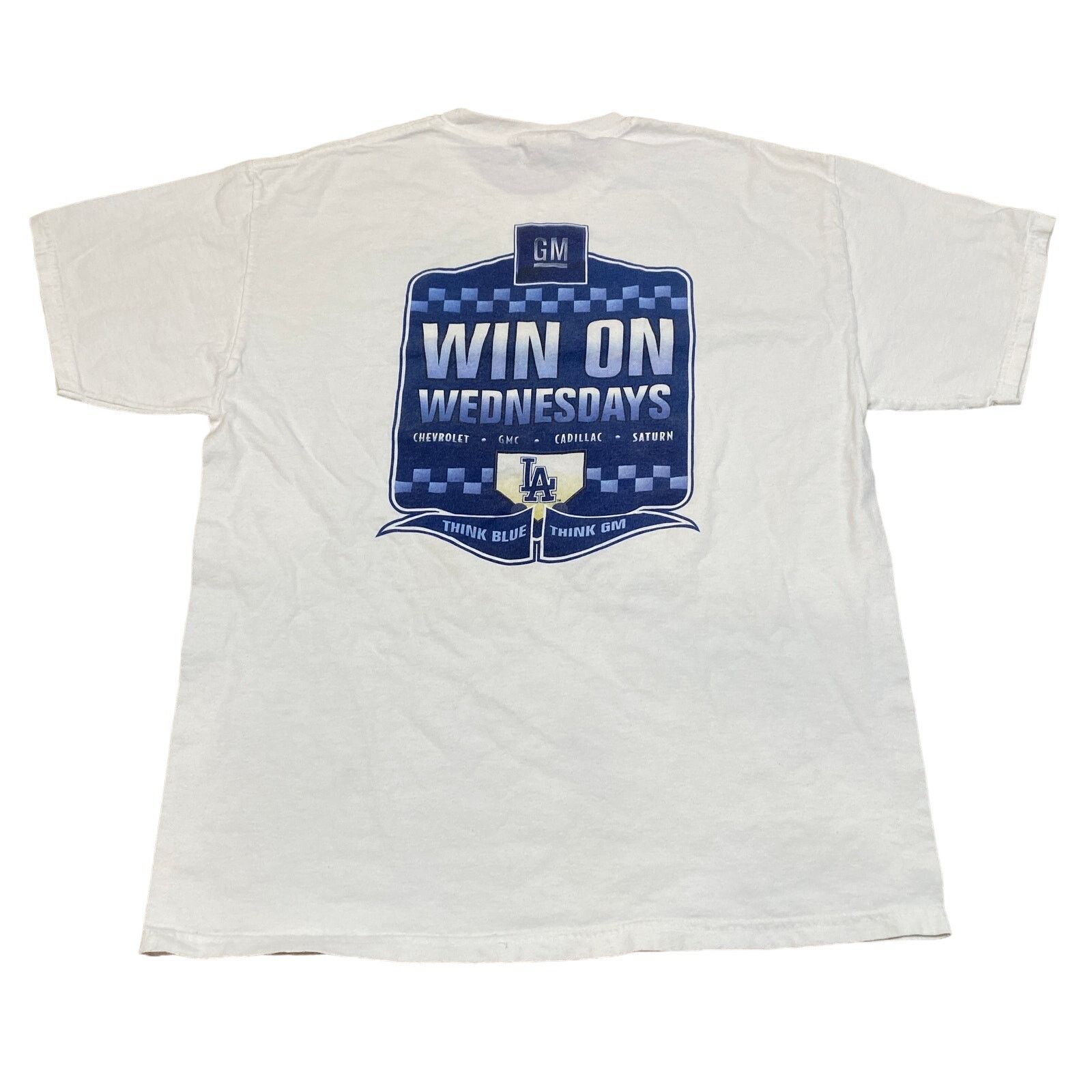 Hanes × MLB LA Dodgers Think Blue Win on Wednesdays Shirt Large MLB Size US L / EU 52-54 / 3 - 1 Thumbnail