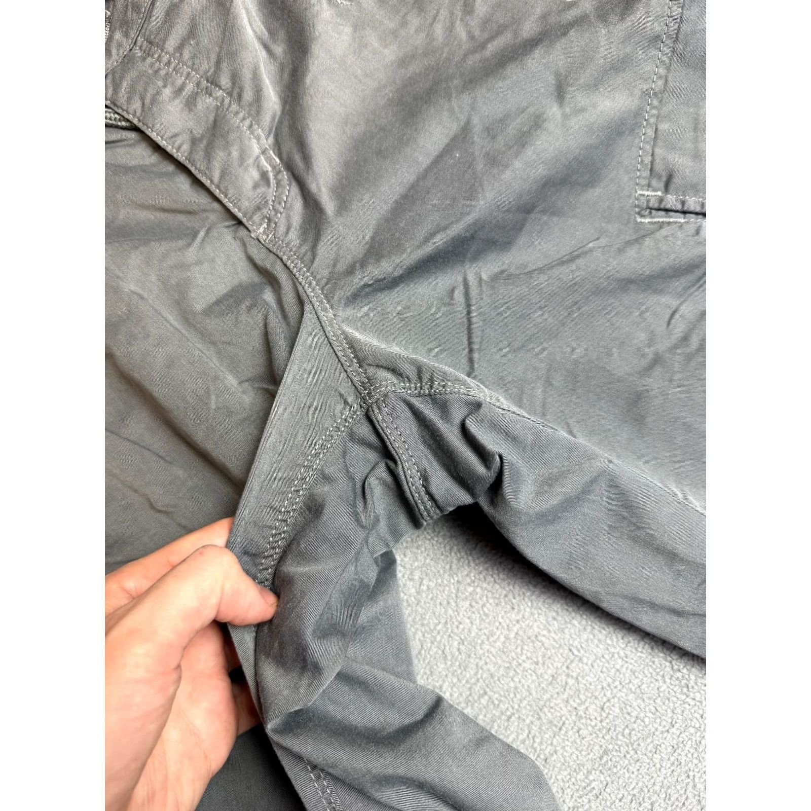 Vintage Engelbert Strauss Womens Capri Pants Gray 42 Regular Cotton Polyester Logo Pants Womens 42 Gray Capri Size 28" / US 6 / IT 42 - 4 Thumbnail