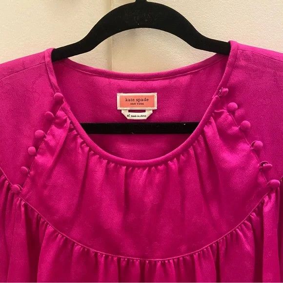 Kate Spade Kate Spade Pink Long Sleeve Blouse Size XL / US 12-14 / IT 48-50 - 7 Thumbnail