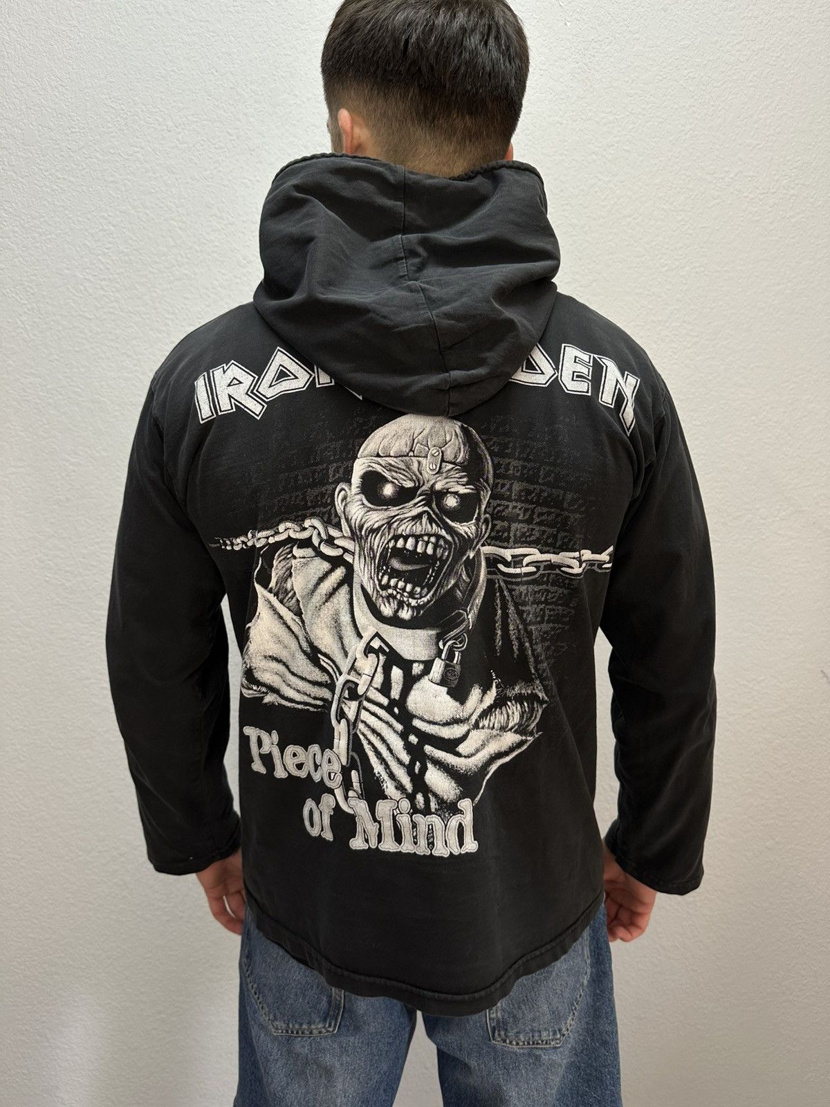 Band Tees Vintage Iron Maiden Big Logo Hoodie 90s Piece of Mind Size US S / EU 44-46 / 1 - 3 Thumbnail