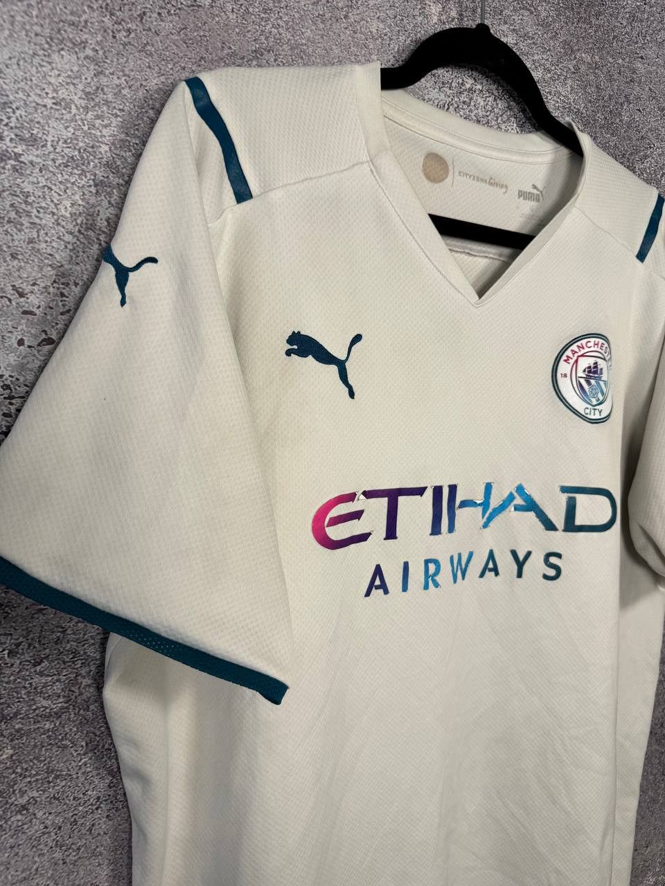 Puma × Vintage Manchester City 2021/22 Away Puma Soccer Jersey Size US XL / EU 56 / 4 - 6 Thumbnail