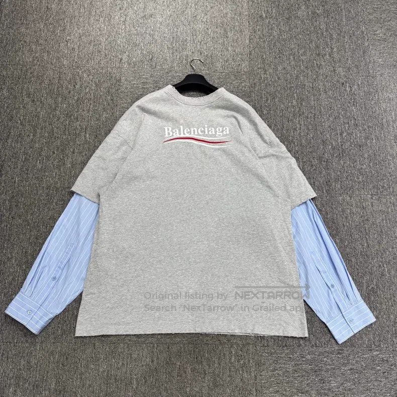 Balenciaga Balenciaga Coke Printed Fake Two-Piece Long Sleeve Size US M / EU 48-50 / 2 - 5 Thumbnail