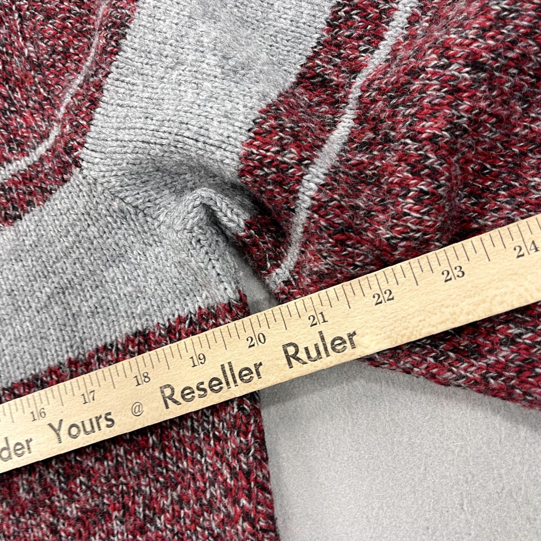 Vintage VINTAGE Campus Sweater Mens M Red Striped Wool Knit 90s Pullover Size US M / EU 48-50 / 2 - 7 Thumbnail