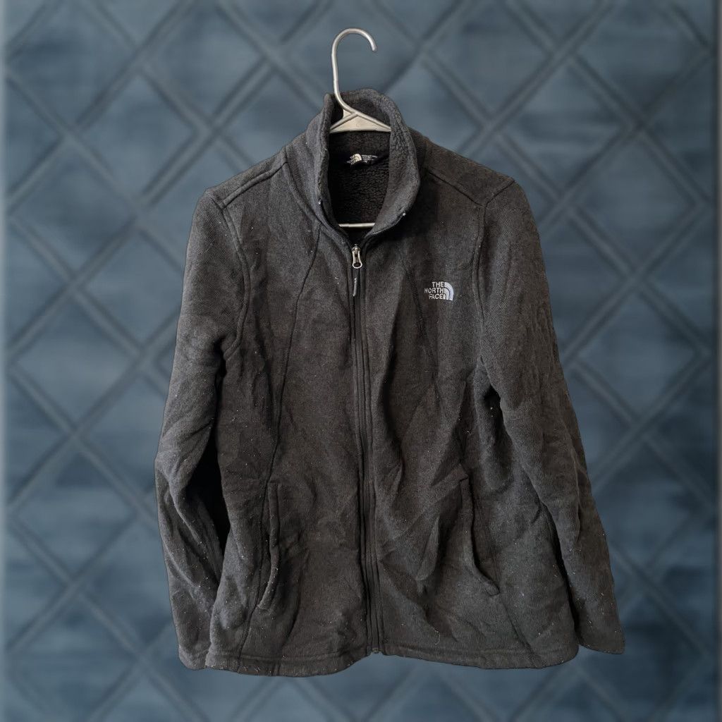 The North Face The North Face Embroidered Women Full Zip Dark Gray Long Sleeve Sweater XL Size XL / US 12-14 / IT 48-50 - 1 Thumbnail