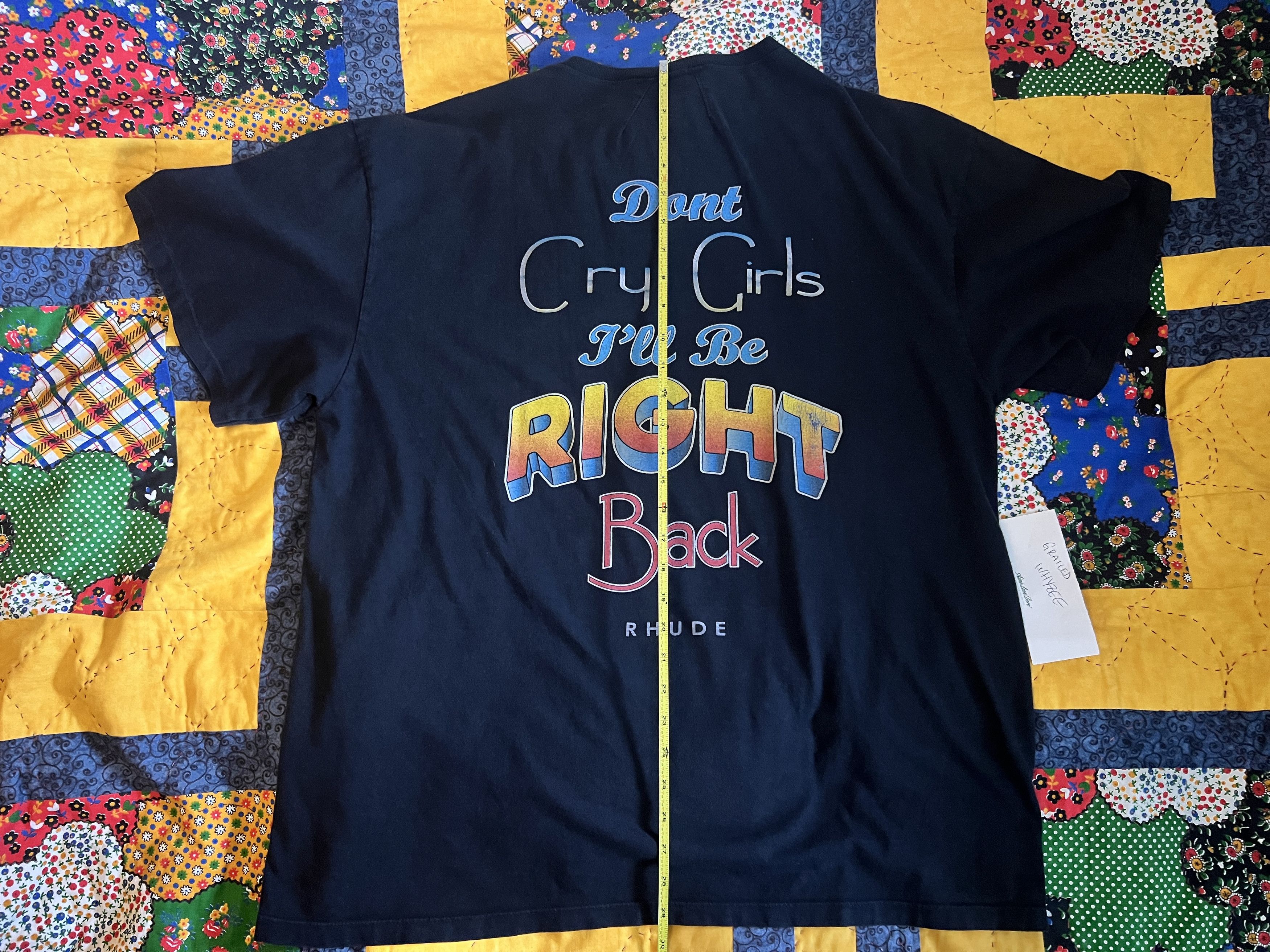 Rhude XL | Rhude "Texas - Don't Cry Girls" T-Shirt Size US XL / EU 56 / 4 - 4 Thumbnail