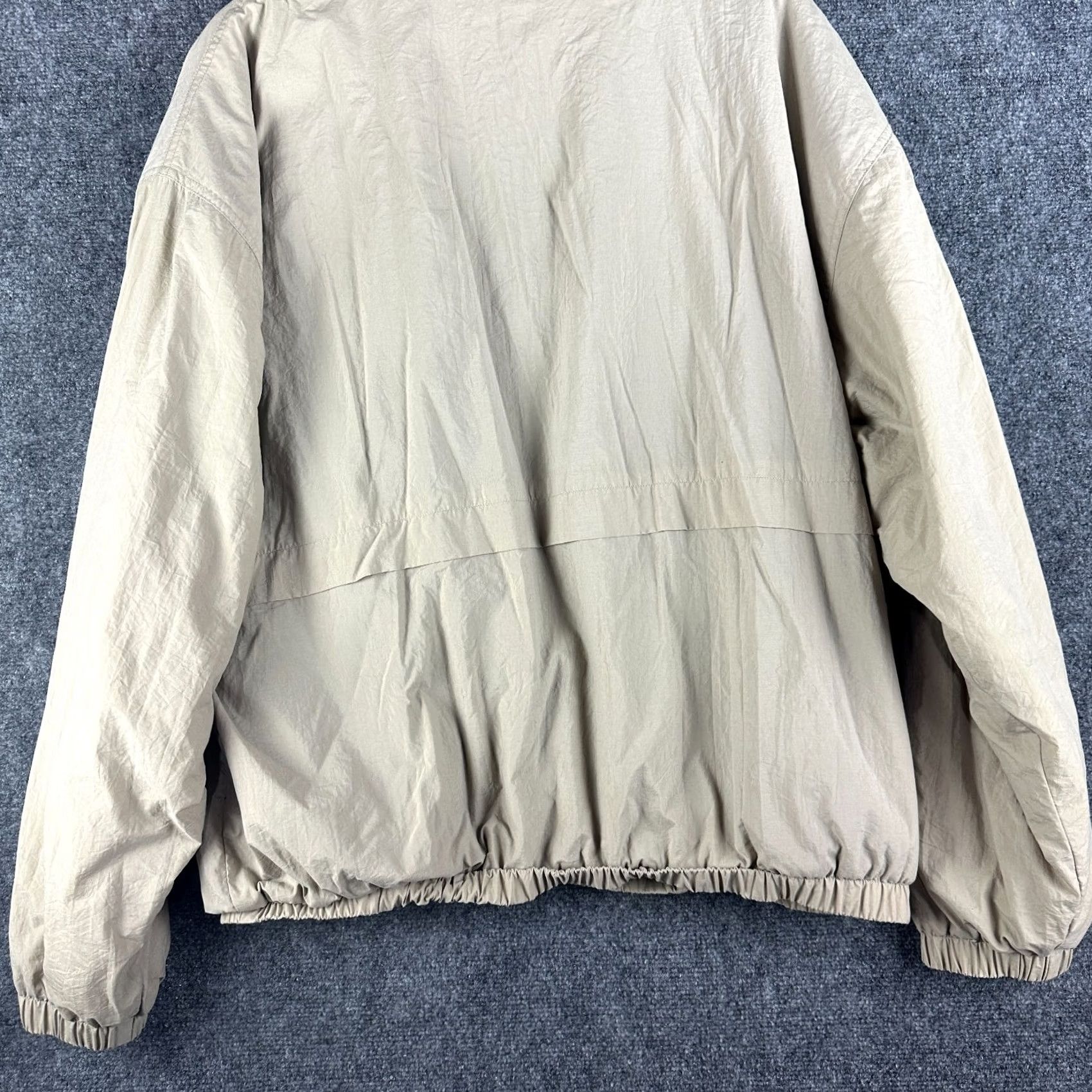 Vintage Greg Norman Jacket Mens L Tan Nylon Fleece Lined Hooded Bomber Jacket Classic Logo Pockets Zip Front Style: Modern, Casual, Travel, Fall, Winter Mens Size US L / EU 52-54 / 3 - 6 Thumbnail