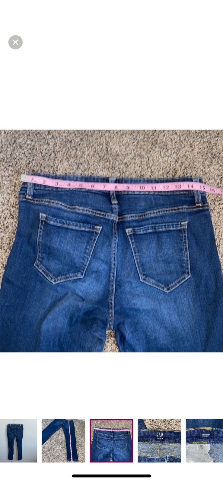 Gap Gap denim straight legged jeans size 30 Size 30" / US 8 / IT 44 - 4 Thumbnail