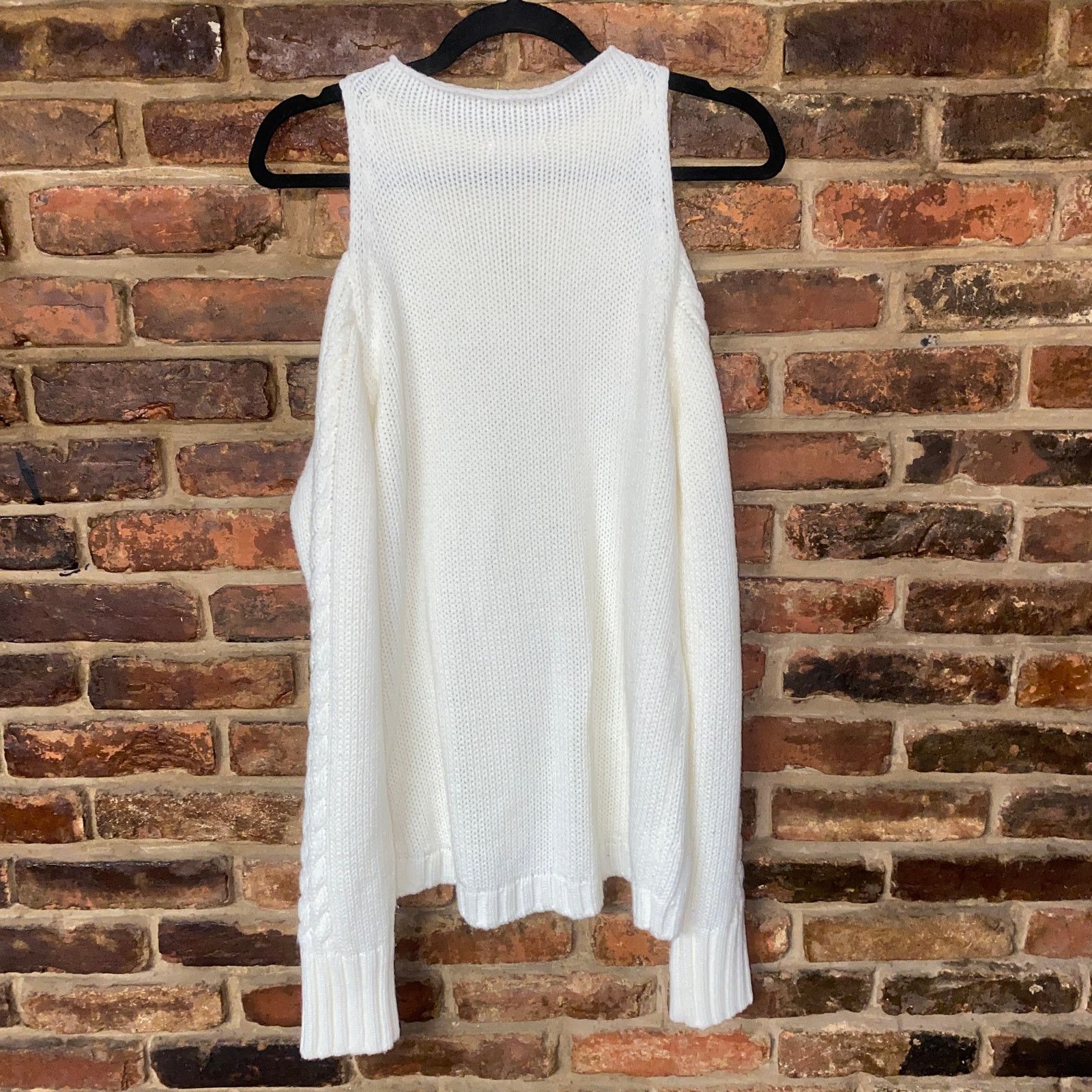 Venus Venus White Cable Knit High neck Pullover Sweater Size Large Size L / US 10 / IT 46 - 9 Thumbnail