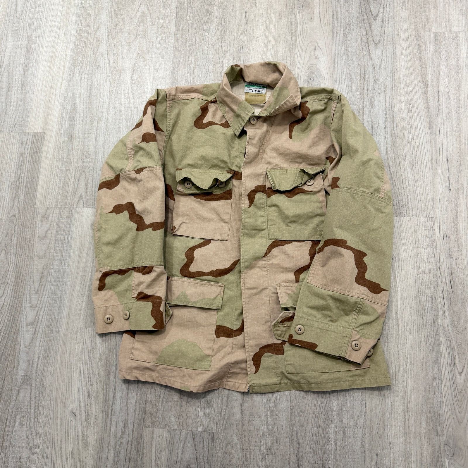 Vintage US Marines Military Shirt Jacket Mens Small Buzz Off Shacket Size US S / EU 44-46 / 1 - 1 Thumbnail