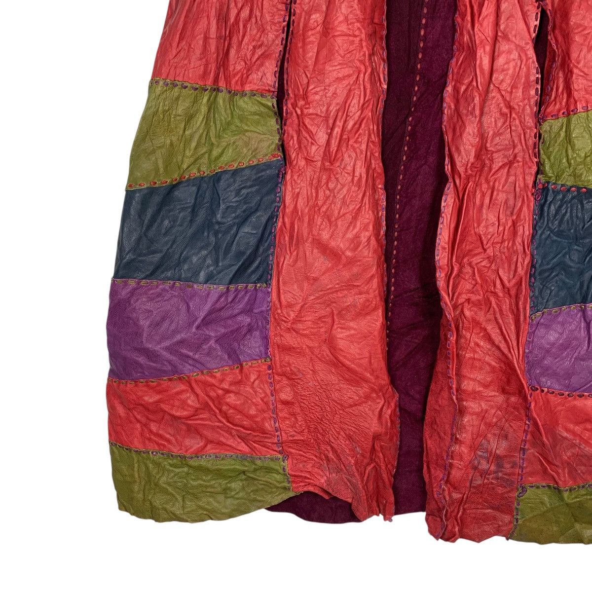 Handmade Handmade Patchwork Leather Cape #2165-C95 Size US XXL / EU 58 / 5 - 3 Thumbnail