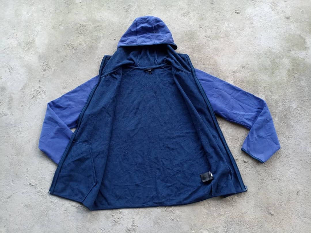 Japanese Brand × Uniqlo Uniqlo blue fleece zipper Hoodie Size US M / EU 48-50 / 2 - 7 Thumbnail