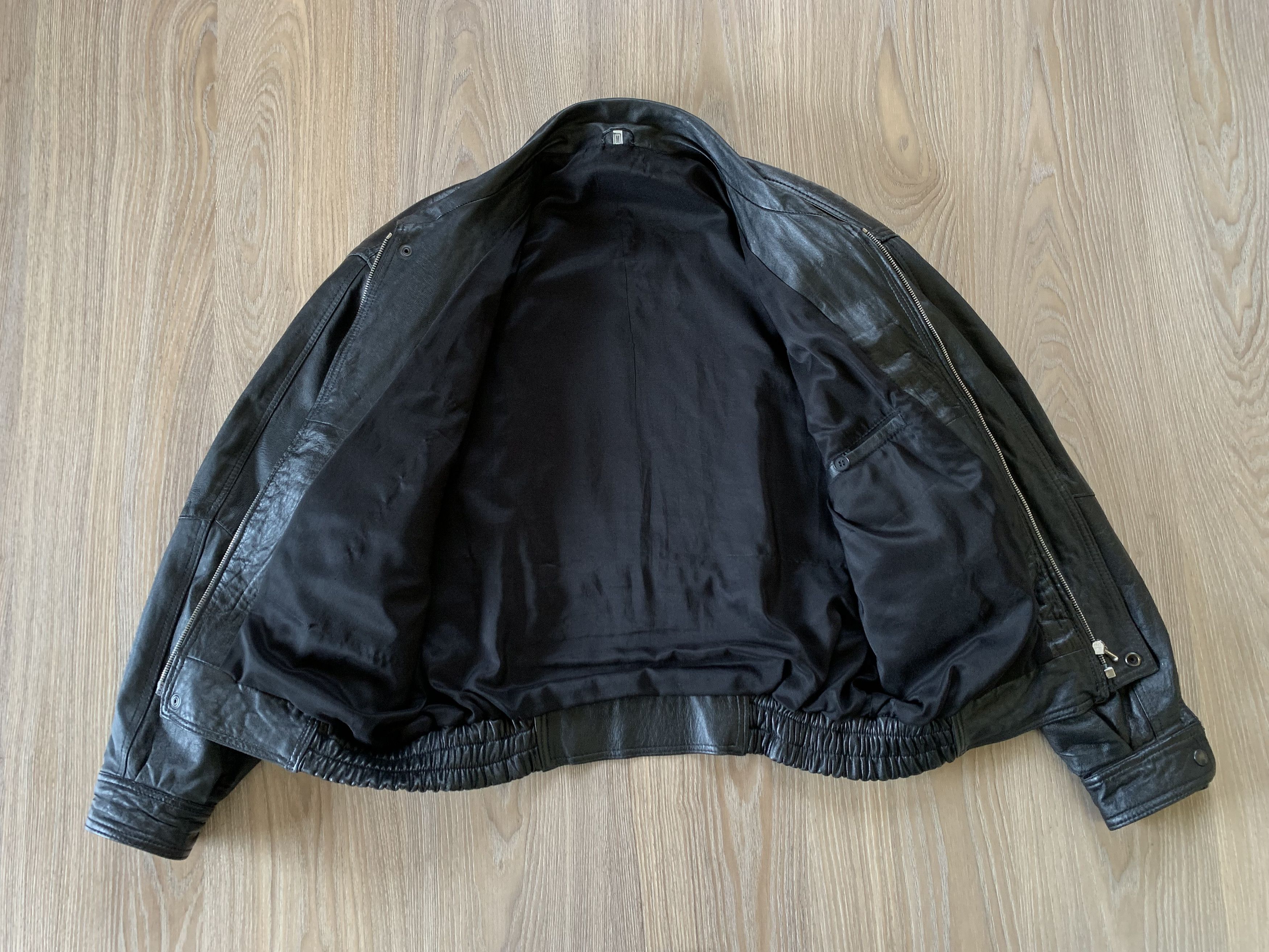 Vintage Vintage Black Leather Multi Pocket Jacket Size US M / EU 48-50 / 2 - 4 Thumbnail
