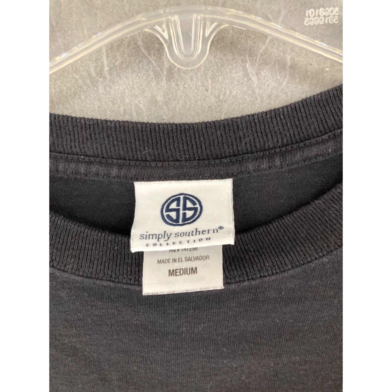 Vintage Simply Southern Womens TShirt Adult Medium Black A Southern State Of Mind Womens Size M / US 6-8 / IT 42-44 - 7 Thumbnail